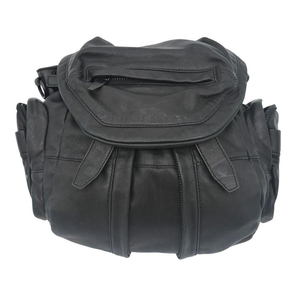 Alexander Wang Black Lambskin Leather Marti Backpack